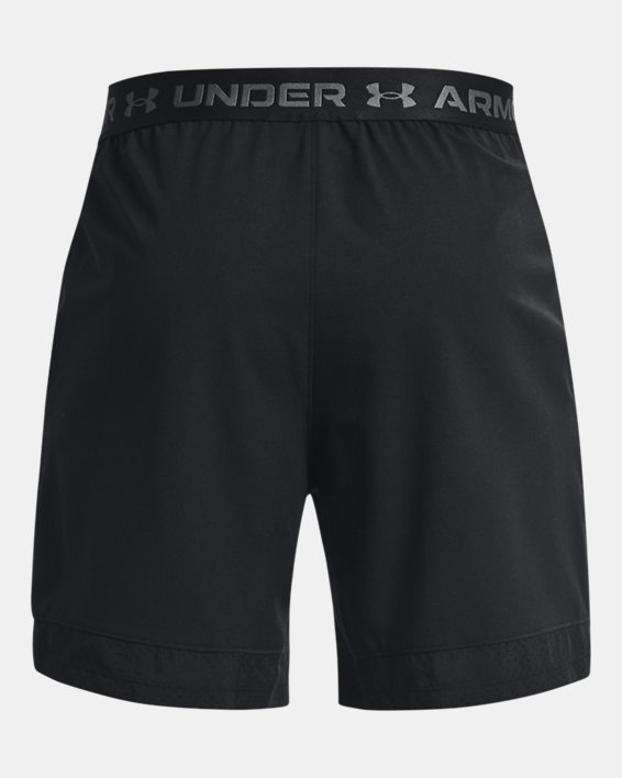 กางเกงขาสั้น UA Vanish Woven 6" สำหรับผู้ชาย in Black image number 6